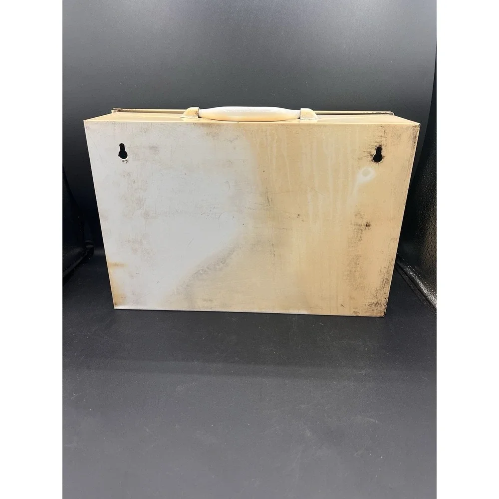 Vintage Emergency Burn Station First‎ Aid Steel Box Only Empty No Supplies